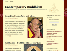 Tablet Screenshot of contemporarybuddhism.com